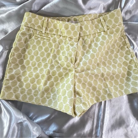 LOFT Pants - LOFT Yellow High Waist Tailored Shorts women’s sized 8